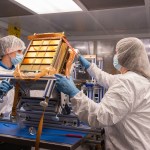 The NASA Test & Integration Team successfully installed the NEA Spacecraft into the launch canister. It is staged for shipping to Cape Canaveral to be installed on SLS Artemis 1.