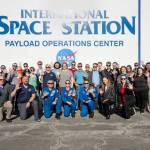 Marshall’s commercial crew support team posed with NASA’s SpaceX Crew-5 mission astronauts, holding up hands of five outside the Payload Operations Center in honor of the mission. The team, which operates out of the Huntsville Operations Support Center, helped provide oversight to safety standards for the Crew-5 mission’s spacecraft, along with monitoring launch conditions.