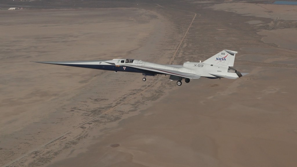 X-59 in flight