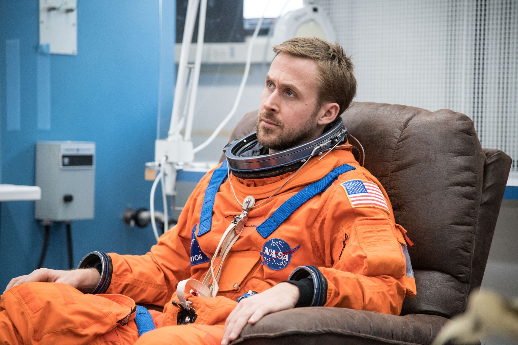 Neil Armstrong, portrayed by Ryan Gosling in "First Man"