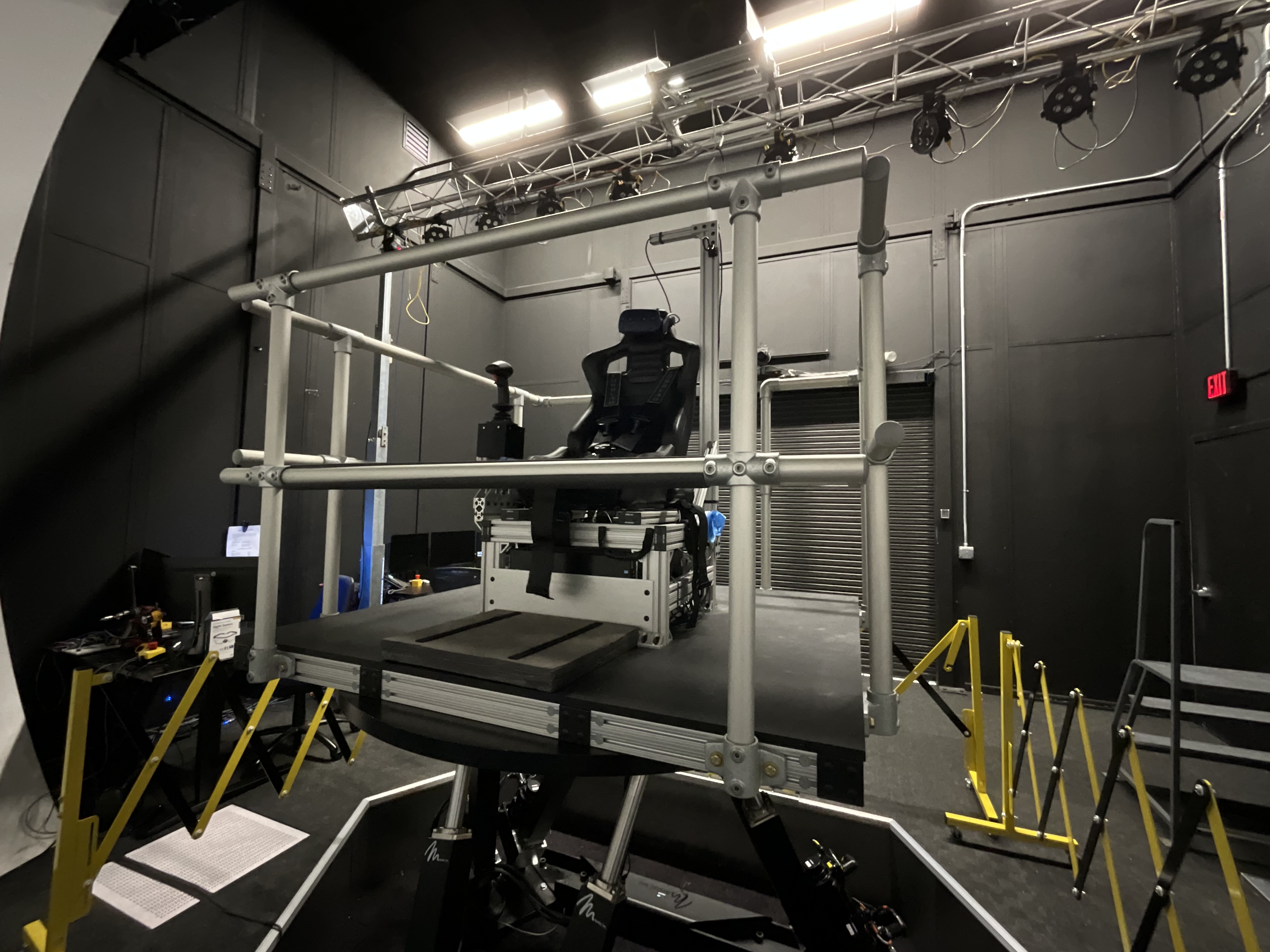 An image of the SES Mini Dome Motion Table Simulator