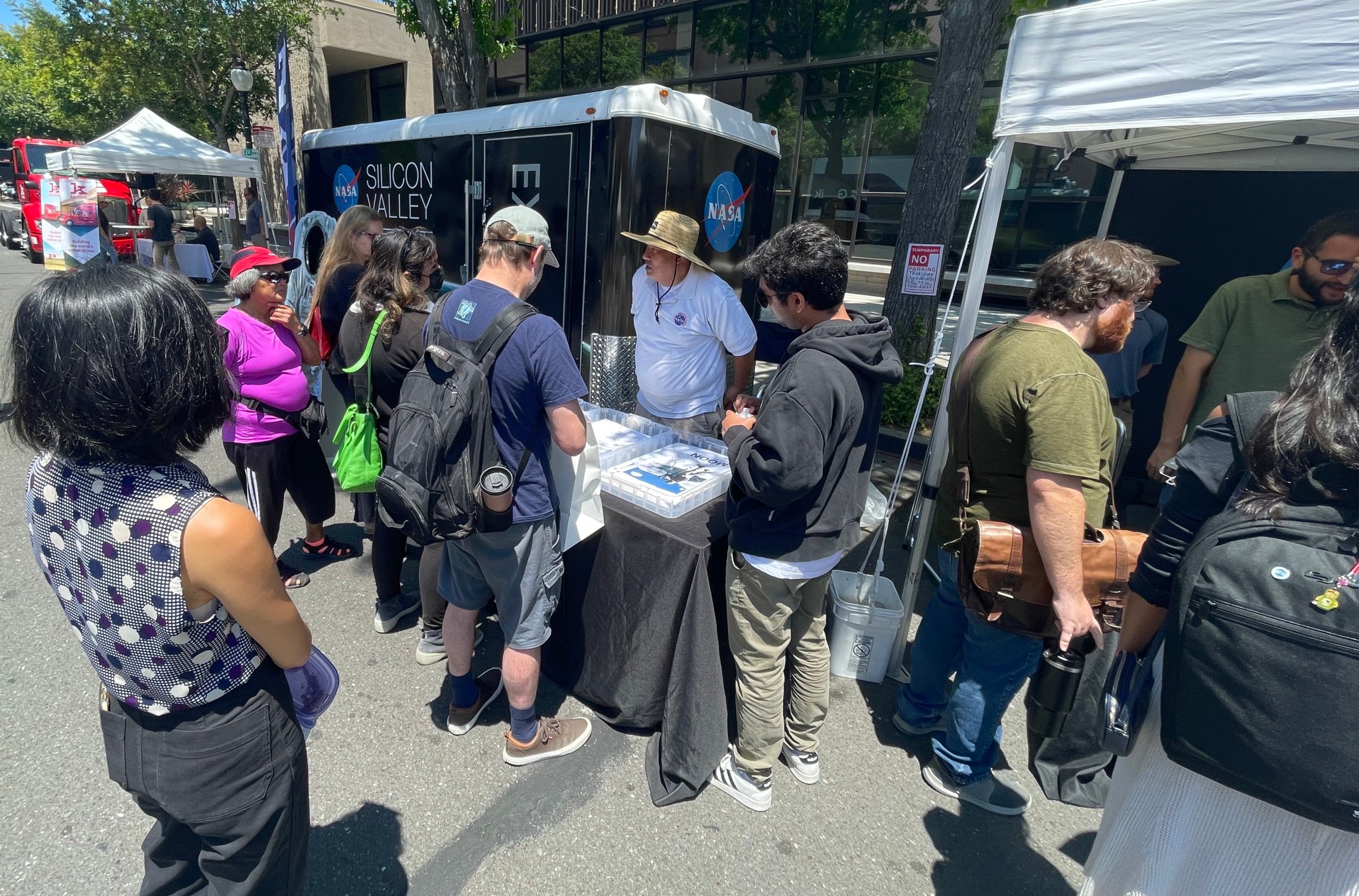 NASA booth at Mtn. View tech showcase