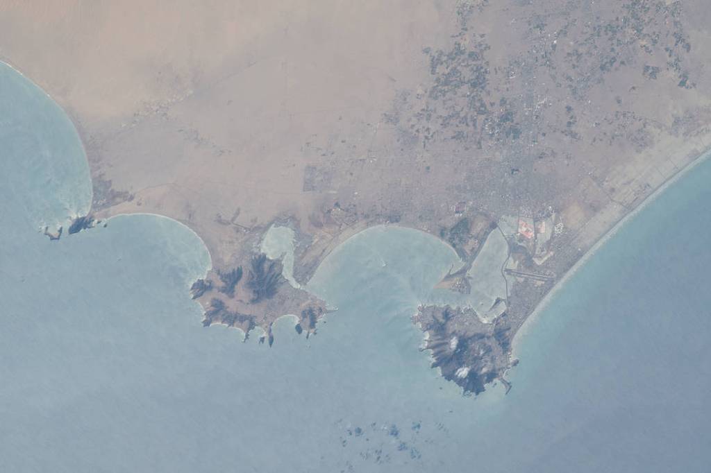 The Yemeni cities of Little Aden and Aden