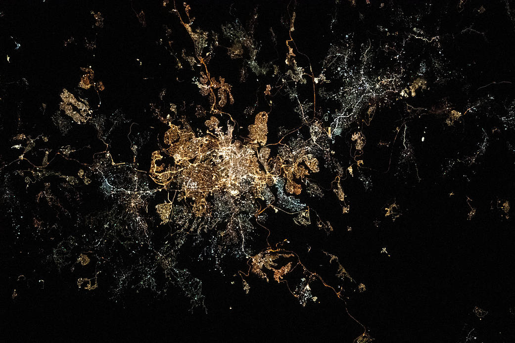 The city lights of Jerusalem, Israel
