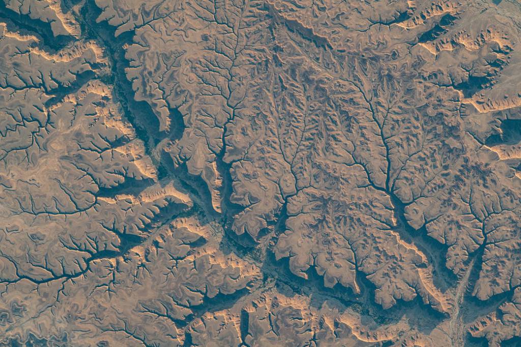 Dry river valleys in Yemen