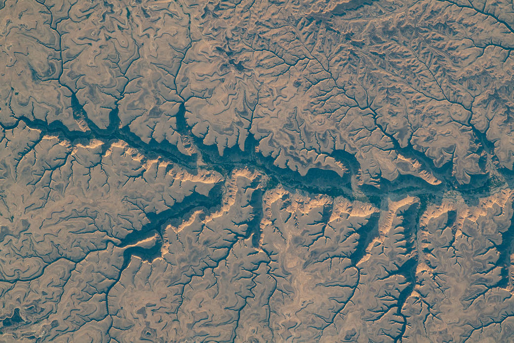 Dry river valleys in Yemen