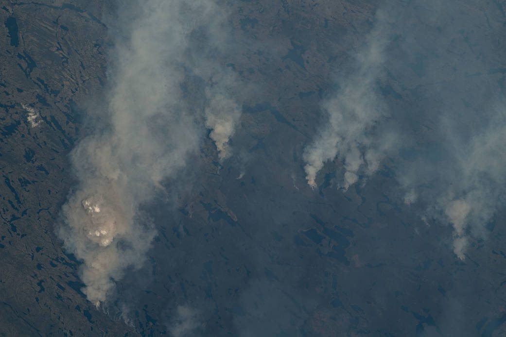 Wildfires in the Canadian province of Quebec
