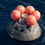 At 12:40 p.m. EST, Dec. 11, 2022, NASA’s Orion spacecraft for the Artemis I mission splashed down in the Pacific Ocean after a 25.5 day mission to the Moon. Orion will be recovered by NASA’s Landing and Recovery team, U.S. Navy and Department of Defense partners aboard the USS Portland.