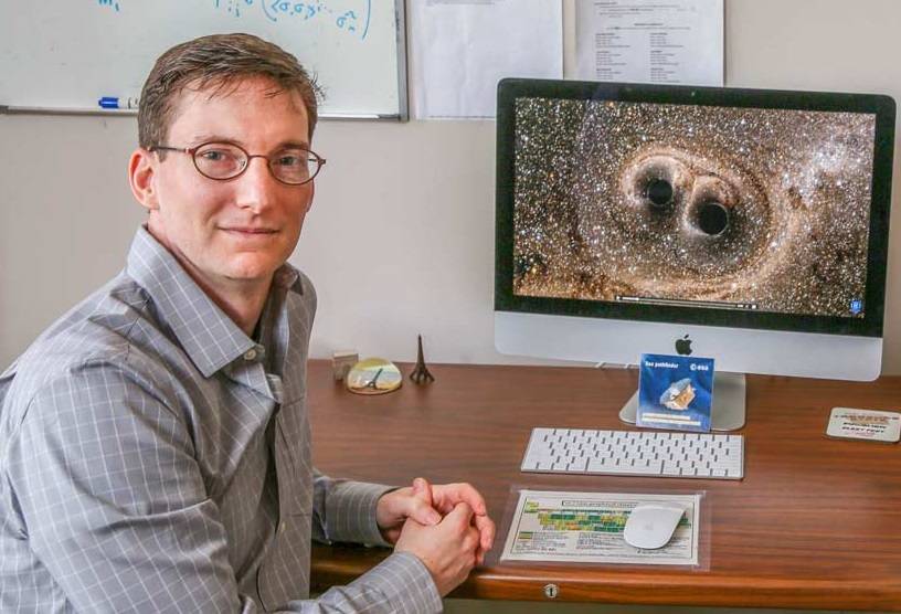NASA research astrophysicist Tyson Littenberg, a Marshall scientist supporting the agencys development of new missions and new technologies for detecting gravitational waves.