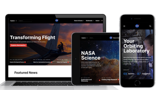 NASA website pictured.