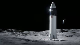 Artist's concept of SpaceX Starship human landing system.