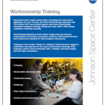 Cover of the workmanship training one page reference sheet.