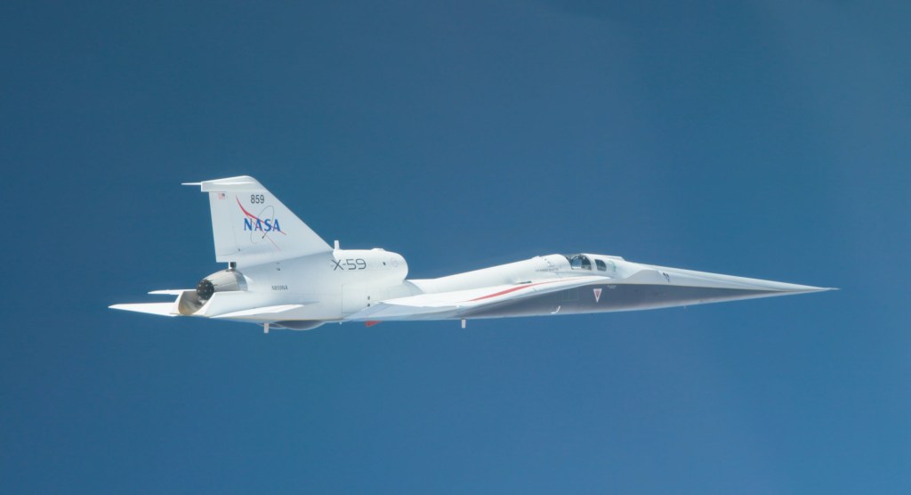 Screenshot from the X-59 Block 1 Flight Test Milestone.