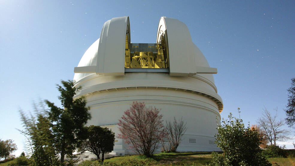 The Hale Telescope at Caltechs Palomar Observatory in San Diego County, California