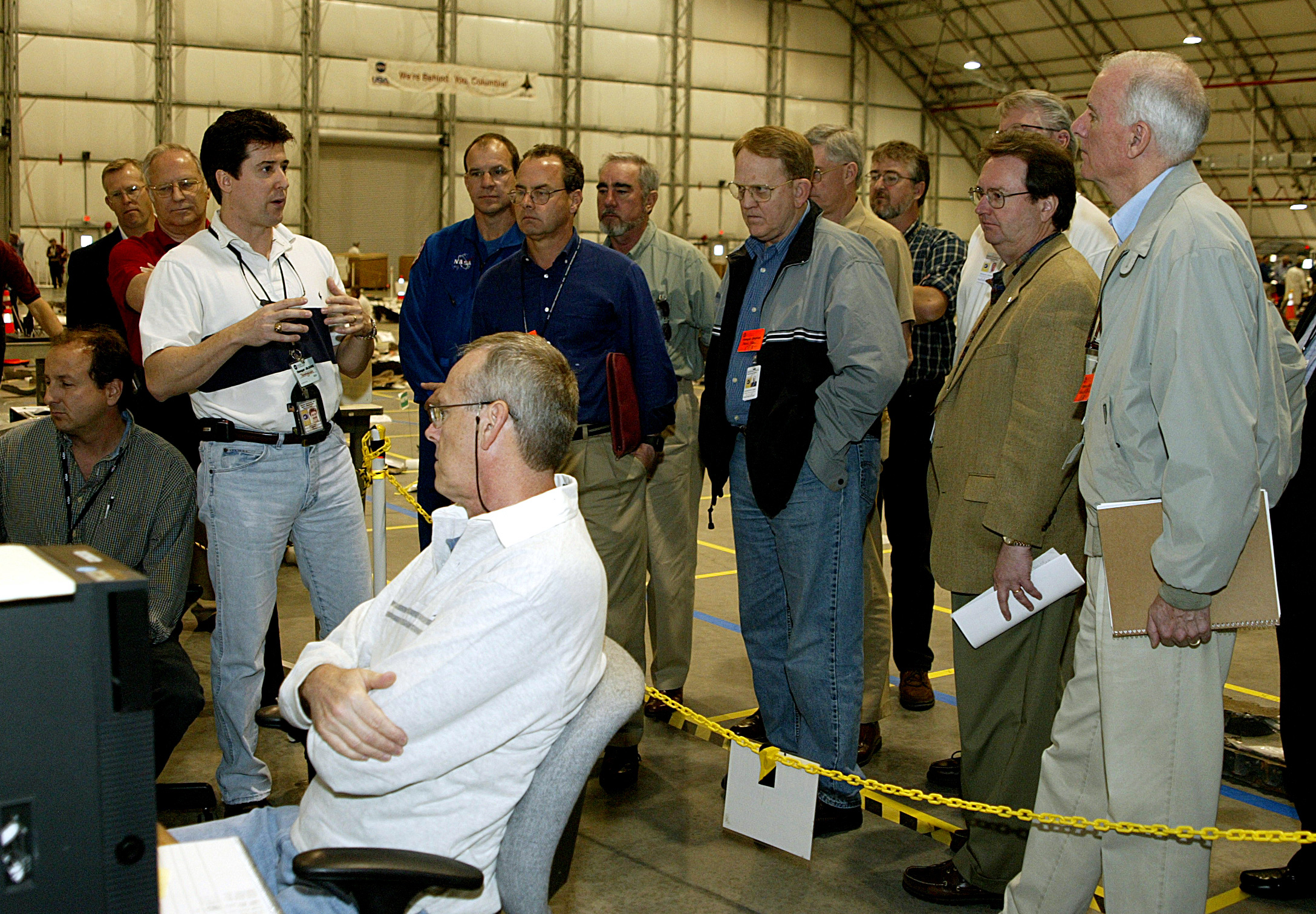 CAIB members are briefed about 3D modeling