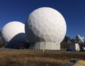 Near Space Network antennas at the Blossom Point Remote Station in Welcome, Maryland.