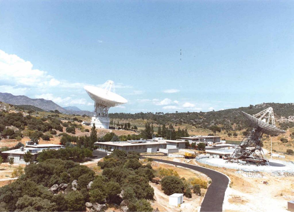 Antennas at Canberra Deep Space Communications Complex near Canberra, Australia.
