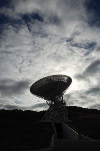 A 112-foot-wide antenna at Canberra Deep Space Communications Complex near Canberra, Australia.