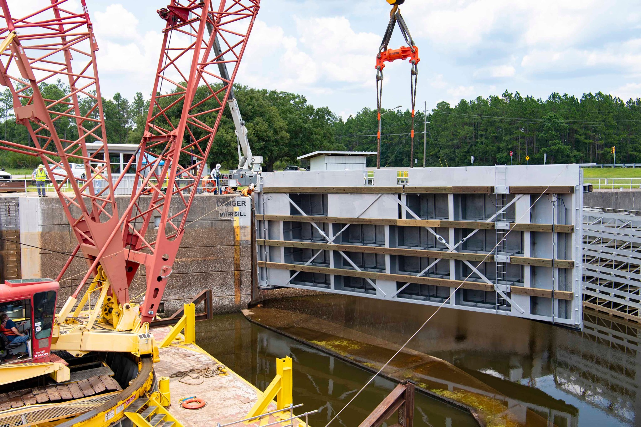 gate and installation of NASA Stennis Lock System