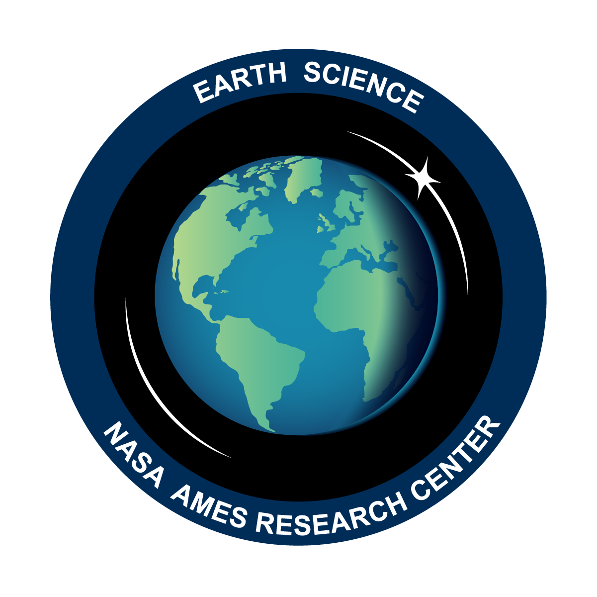 The official logo for the Earth Science Division at NASA Ames Research Center (SG).