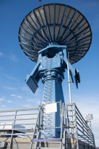 A Near Space Network antenna at the Alaska Satellite Facility in Fairbanks, Alaska.