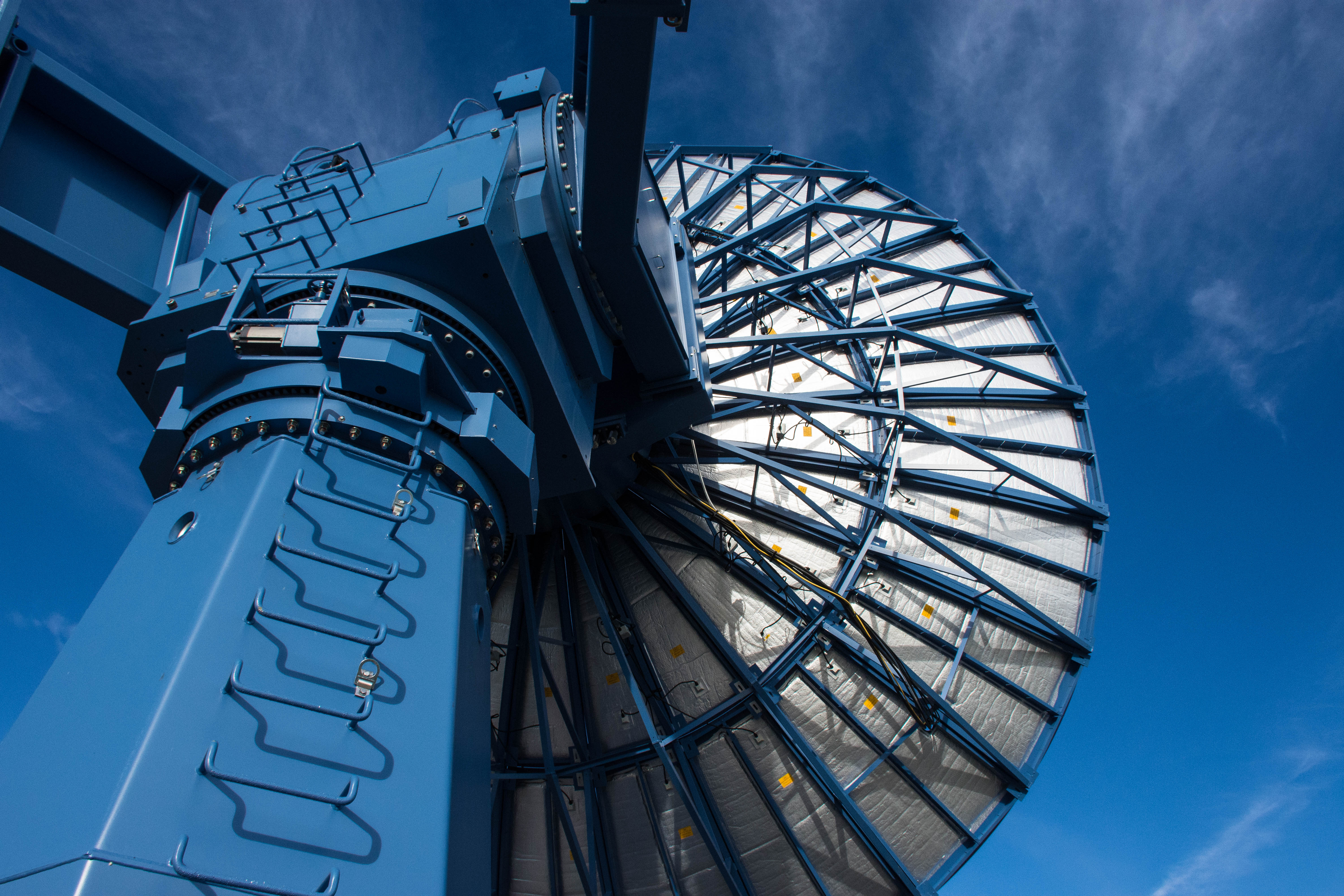 A Near Space Network antenna at the Alaska Satellite Facility in Fairbanks, Alaska.