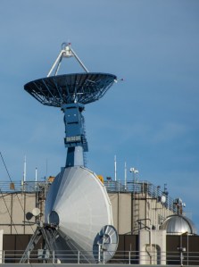 A Near Space Network antenna at the Alaska Satellite Facility in Fairbanks, Alaska.