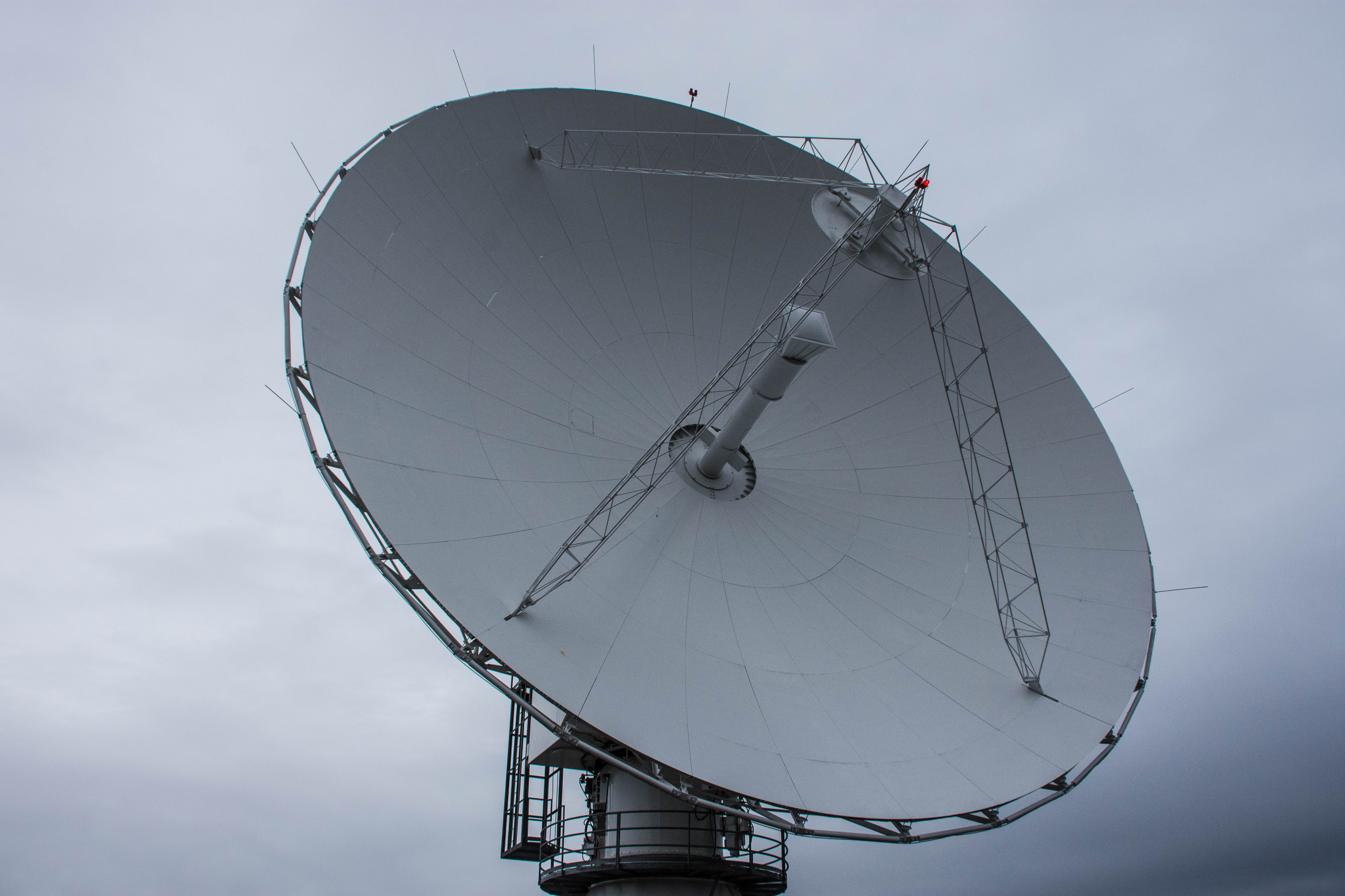 A Near Space Network antenna at the Alaska Satellite Facility in Fairbanks, Alaska.