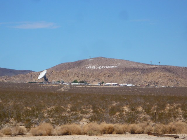 Panoramic view of Goldstone Deep Space Communications Complex in Barstow, California.