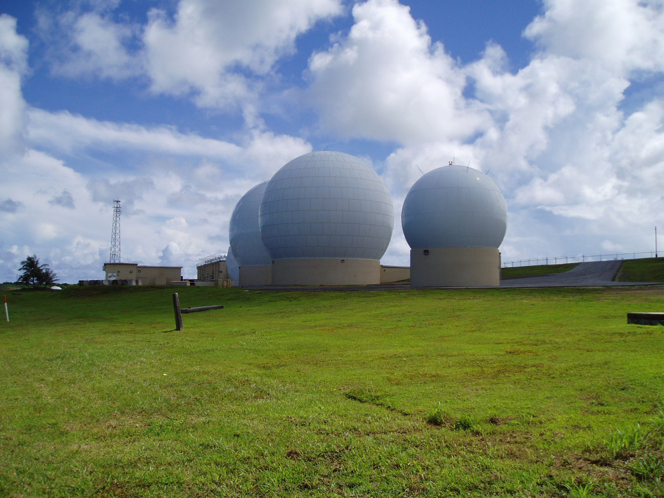 Near Space Network antennas of the Guam Remote Ground Terminal in Guam.