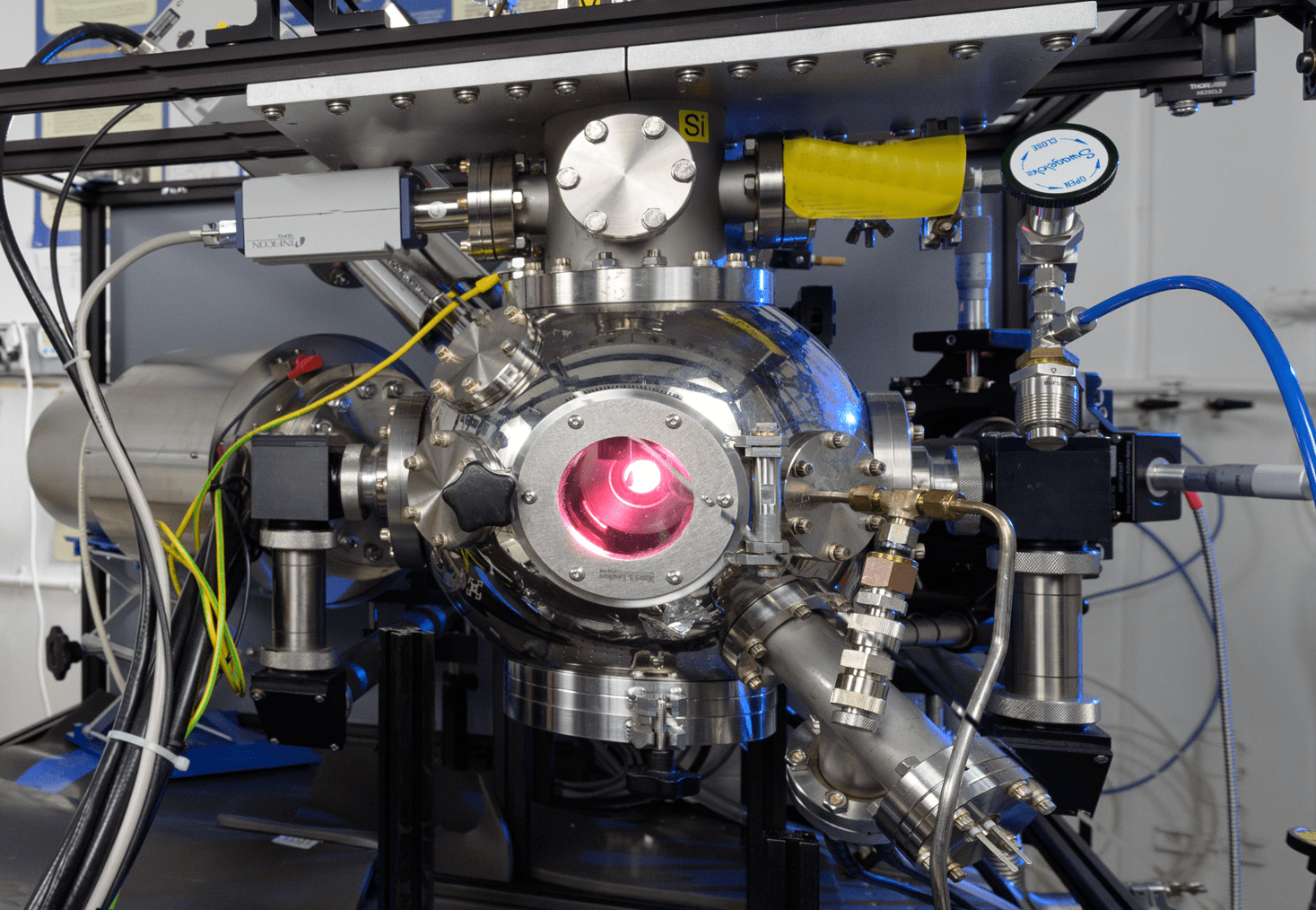 In Situ Carbon Evolution Experiments showing a machine with wires coming out of it in a lab