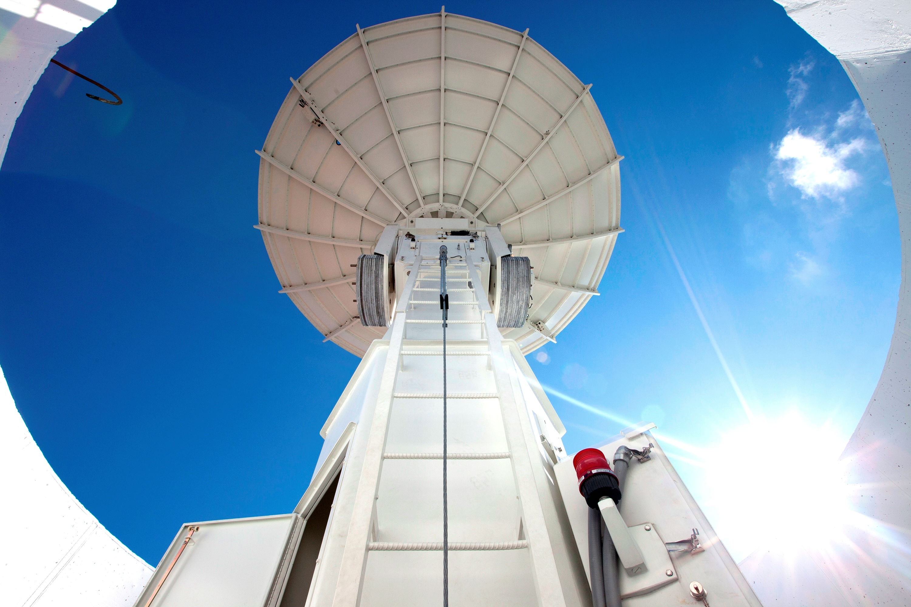 A Near Space Network antenna at Kennedy Space Center, Florida.