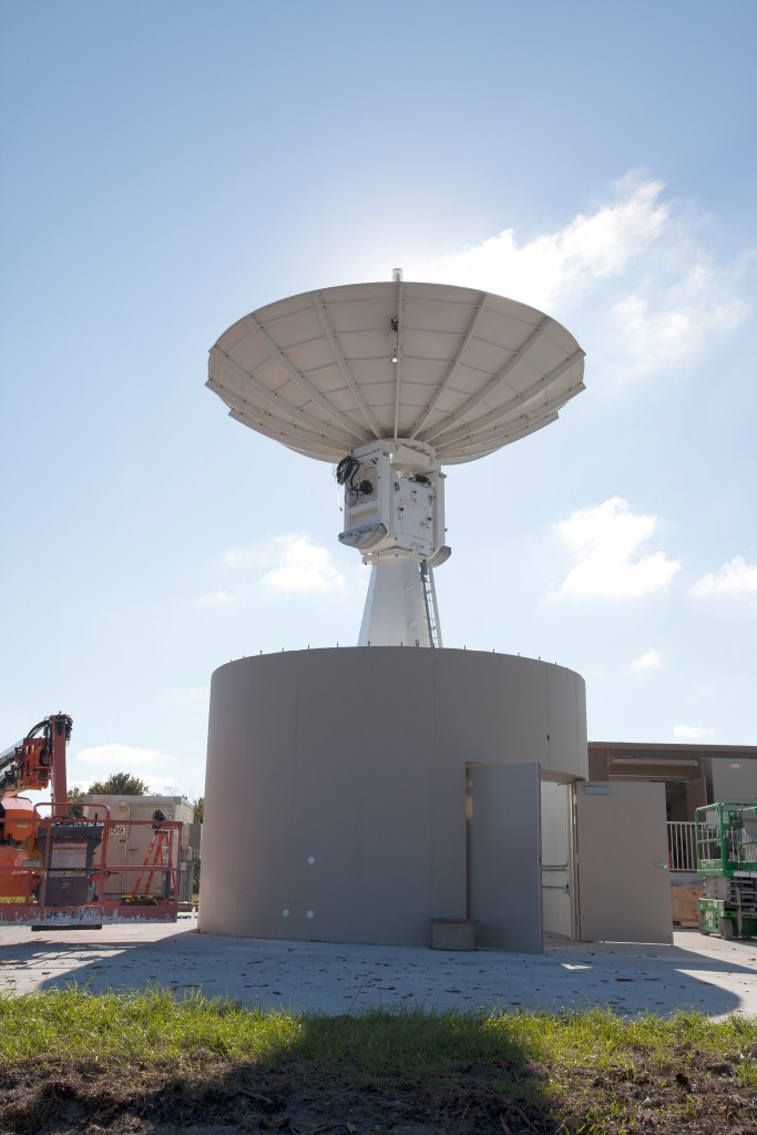 A Near Space Network antenna at Kennedy Space Center, Florida.