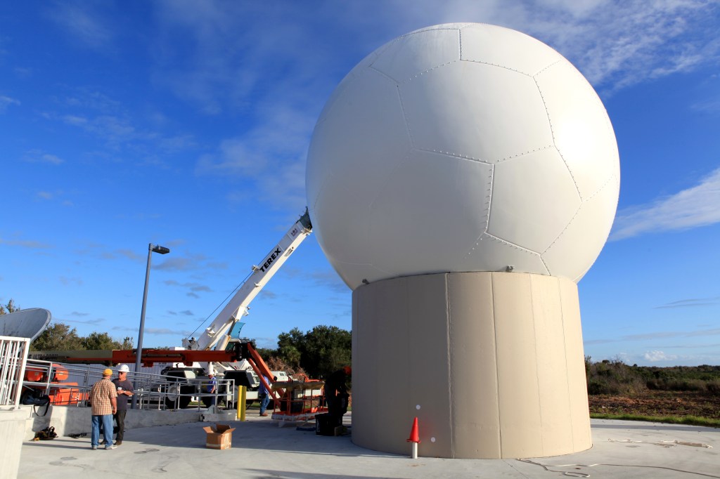 A Near Space Network antenna at Kennedy Space Center, Florida.