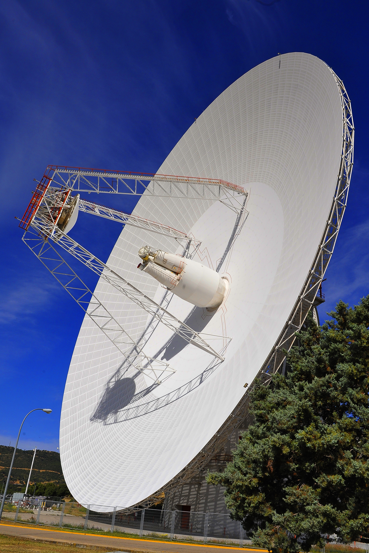 Deep Space Station 63 (DSS-63), a 230-foot-wide antenna.