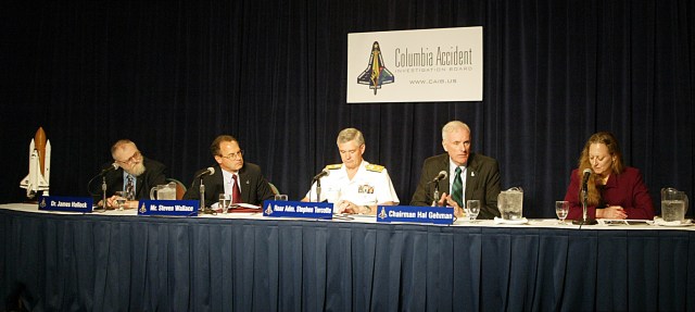CAIB Panel appears at a press briefing