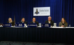 CAIB board members speak at a press briefing