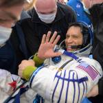 Expedition 69 NASA astronaut Frank Rubio is helped out of the Soyuz MS-23 spacecraft just minutes after he Roscosmos cosmonauts Sergey Prokopyev and Dmitri Petelin, landed in a remote area near the town of Zhezkazgan, Kazakhstan.