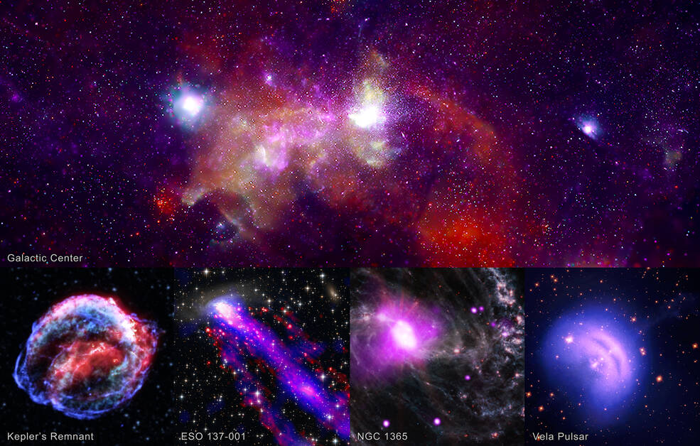 Five new images feature X-ray data from Chandra along with other types of light from different telescopes, including NASA's Webb, Hubble and IXPE telescopes. The objects range both in distance and category.