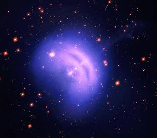 By combining data from NASAs Imaging X-ray Polarimetry Explorer (IXPE, shown in light blue), Chandra (purple), and NASAs Hubble Space Telescope (yellow), researchers are probing Vela, the aftermath of a star that collapsed and exploded.
