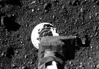 Captured on Oct. 20, 2020, during the OSIRIS-REx mission's Touch-And-Go (TAG) sample collection event, this image shows the SamCam imager's field of view as the NASA spacecraft approaches and touches down on asteroid Bennu's surface.