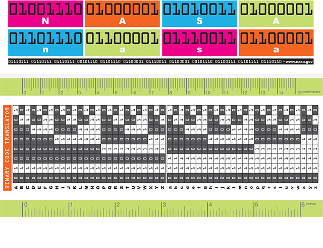 A Binary Code Ruler that helps students further understand binary code