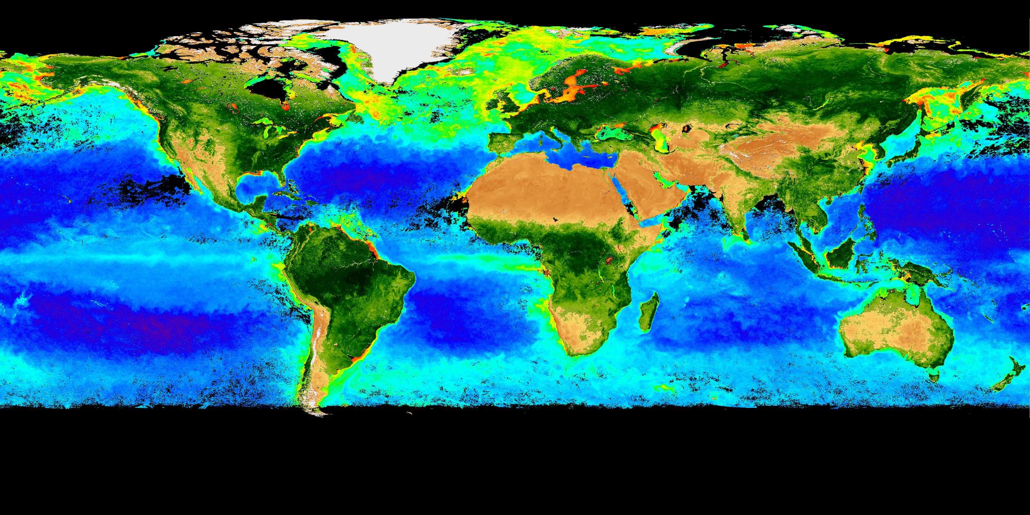 Climate Heat Map of Earth