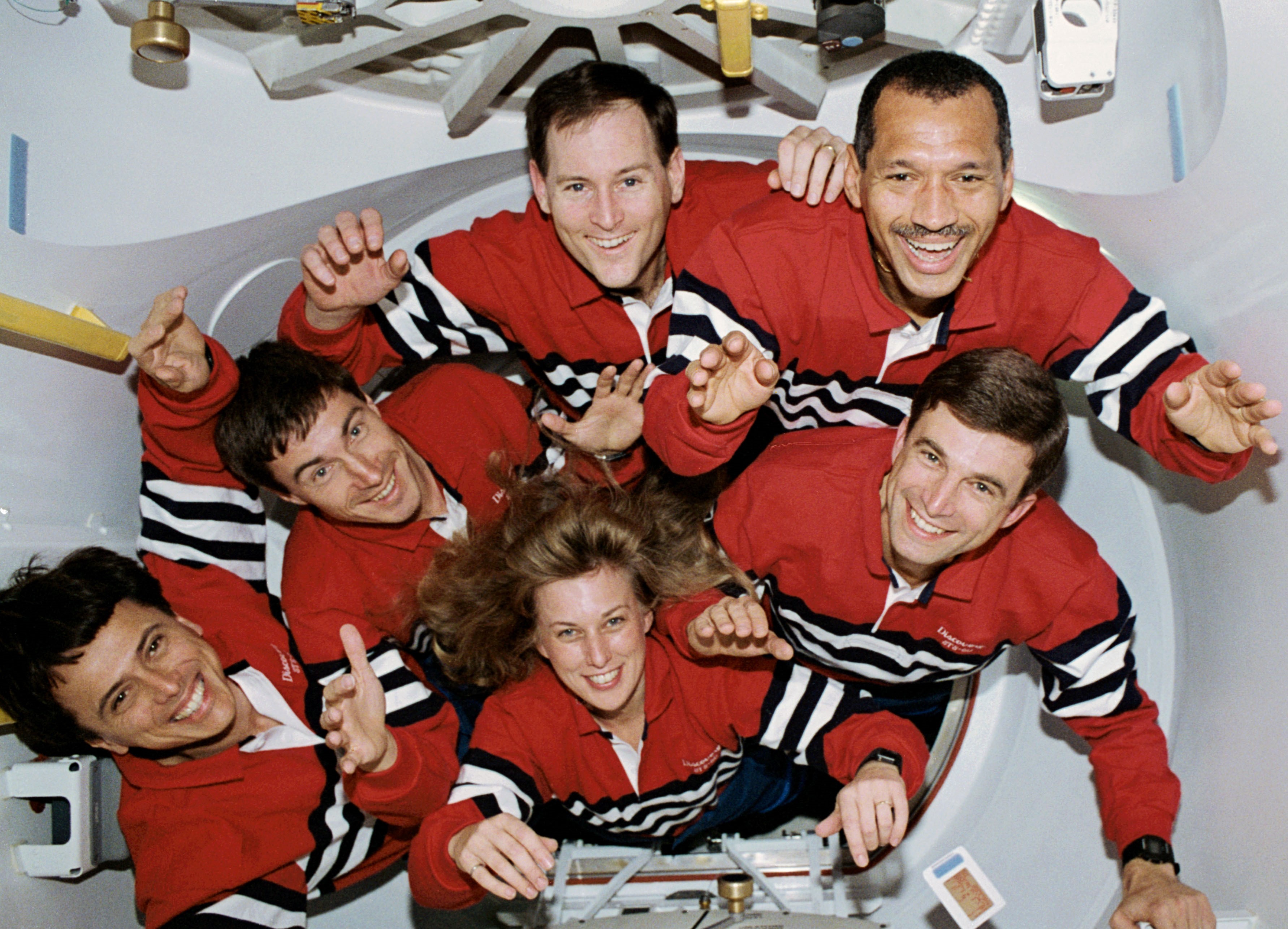 Franklin R. Chang-Díaz, with the STS-60 crew