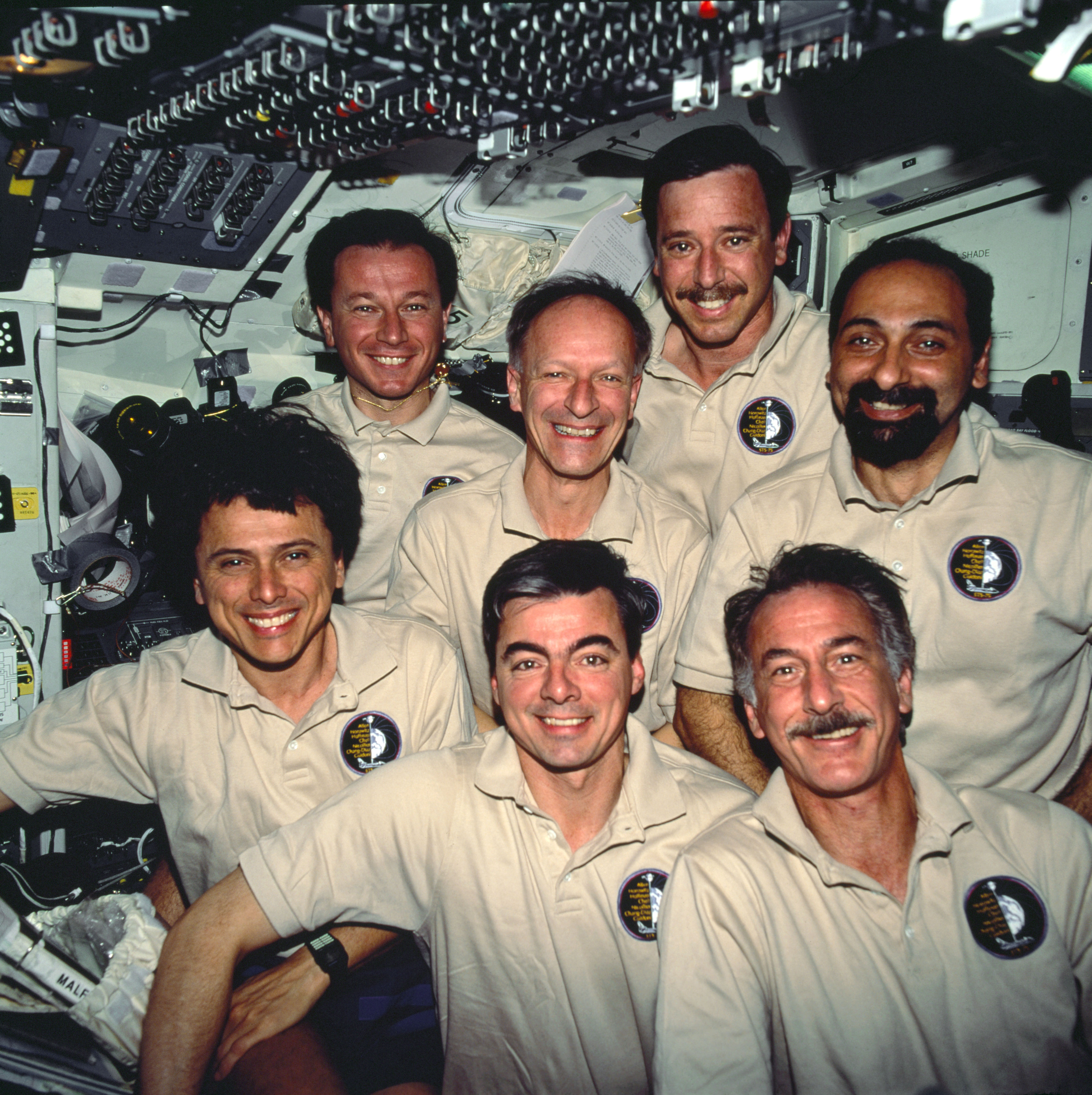 Chang-Díaz with his STS-75 crew mates