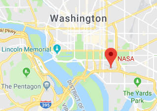 NASA Headquarter location on a map