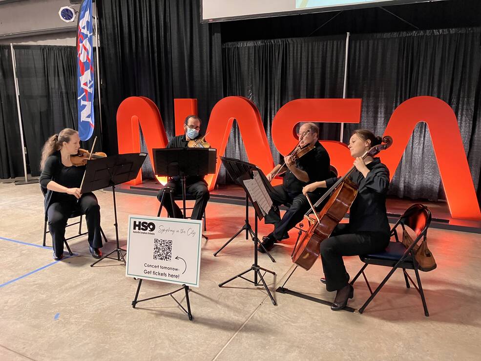 Huntsville Symphony String Quartet Performs at Marshall – NASA