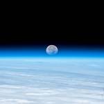 The Moon's image is refracted due to Earth's atmosphere