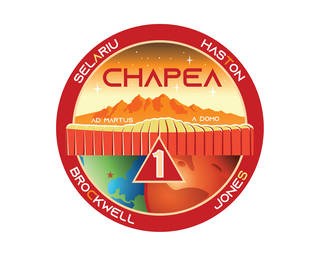The official mission patch for CHAPEA Mission 1.