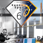 A poster showcasing the Launch Control Center for Kennedy Space Center's 60th anniversary. 